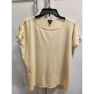 Patagonia Women's Trail Harbor Boxy T-Shirt in Yellow